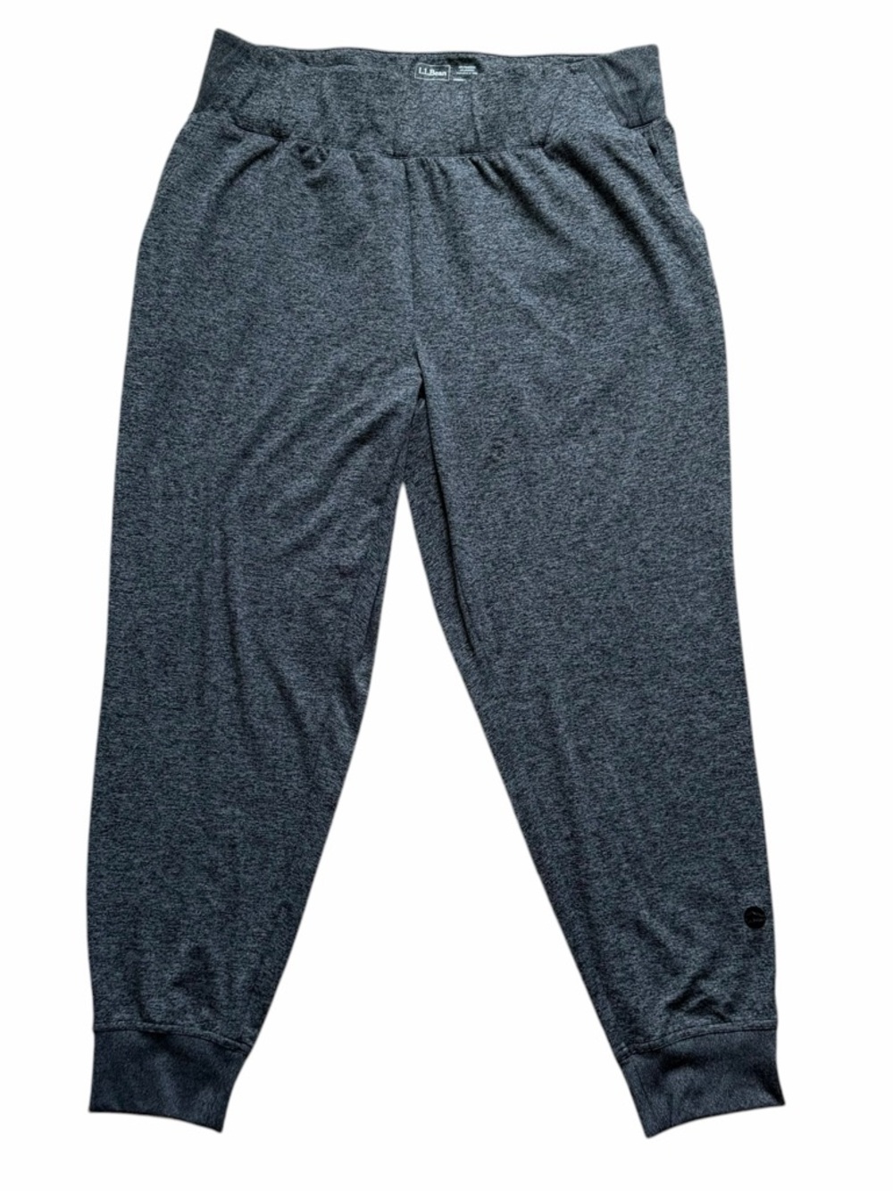 L.L. Bean Womens Venture Soft Knit Joggers XL Heather Gray Stretch Loungewear